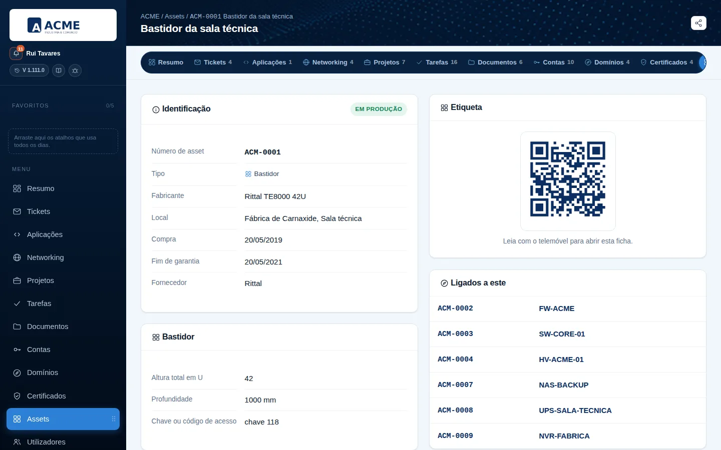 Gestão de assets